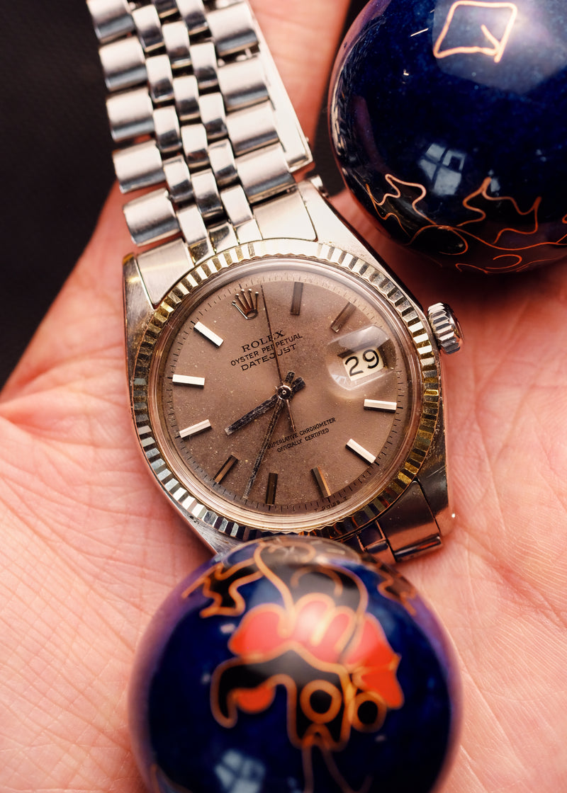 Rolex Datejust 1601 Charcoal Lilac Dial - 1969