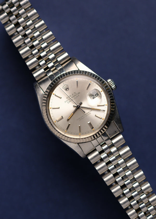 Rolex Datejust 16014 Unpolished Silver Dial Orange Patina - 1984