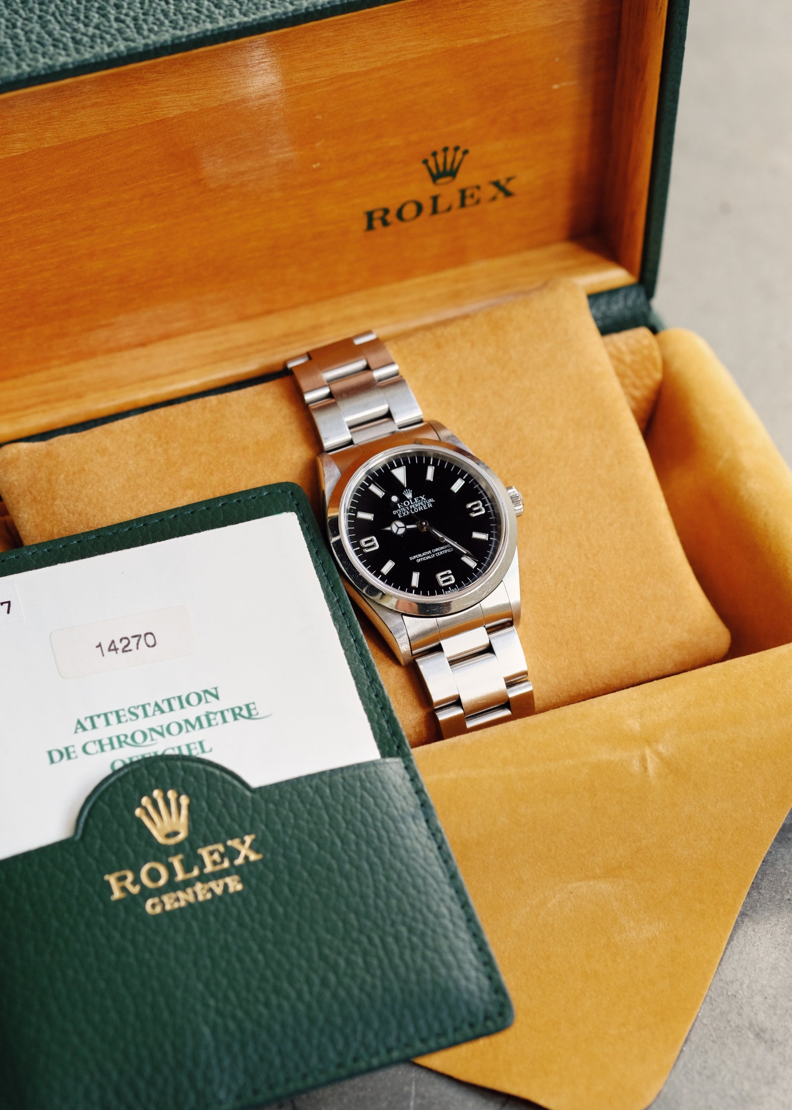 Rolex Explorer i 14270 'Swiss Only' Dial Box & Papers - 1999 – 25