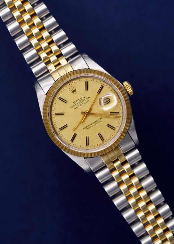 Rolex Datejust 16013 Linen Dial Unpolished - 1987