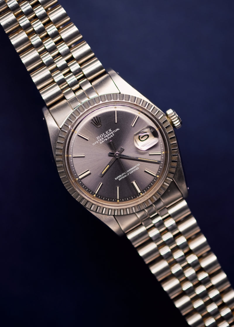 Rolex Datejust 1603 Lavender Dial Unpolished - 1978
