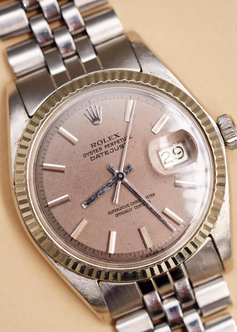 Rolex Datejust 1601 Charcoal Lilac Dial - 1969